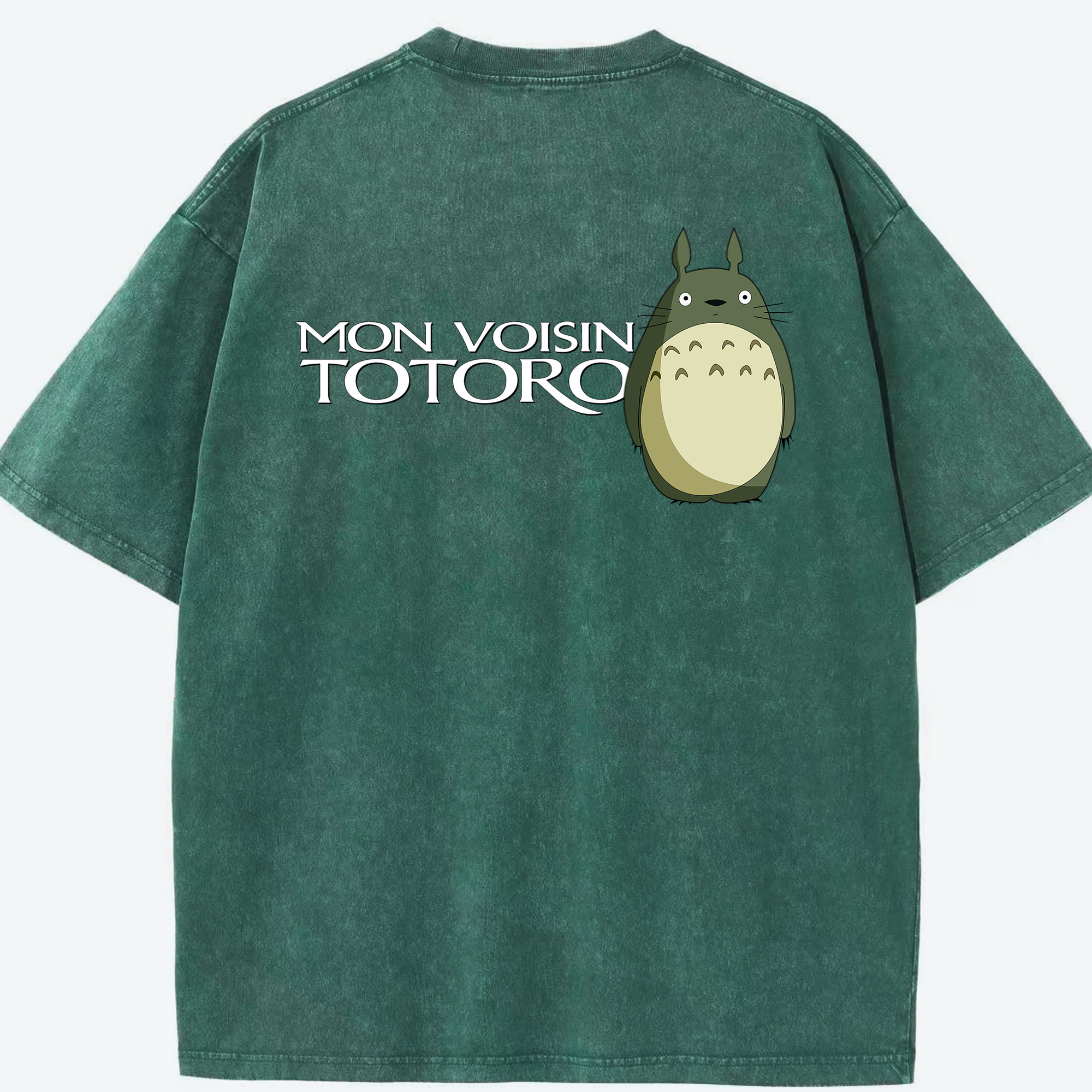 （画像用） となりのトトロ 草壁メイ 草壁サツキ My Neighbor Totoro Satsuki Kusakabe Mei Kusakabe 綿100% ヴィンテージ風 半袖Tシャツ（背面プリント）